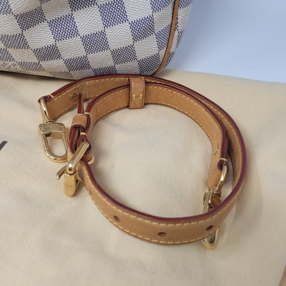 LOUIS VUITTON Damier Azur Canvas Evora MM Tote Bag - Picture 10 of 14